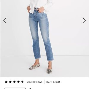 Madewell perfect vintage jean
